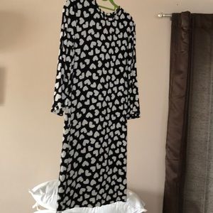 Kate Spade black dress with white hearts